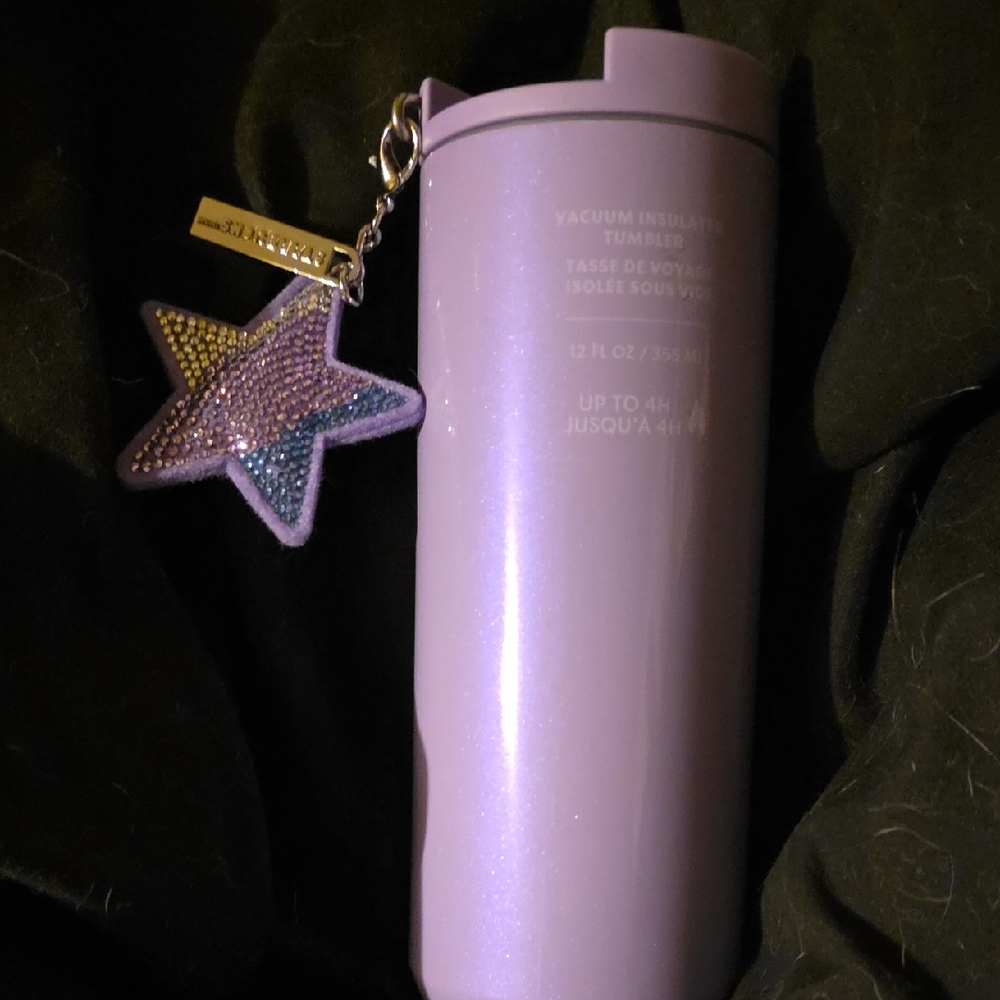 Starbucks Lavender Tumbler with Star Charm